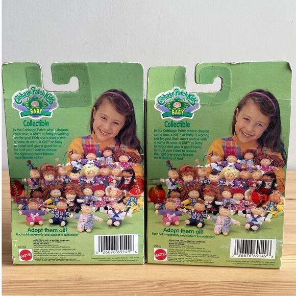 1995 NIB Cabbage Patch Baby Mini Dolls Collectible Janny Rae and Kacy Maude - Picture 5 of 8
